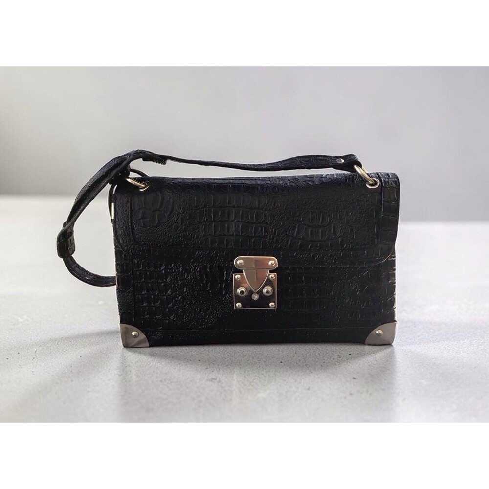 Vintage Leather Purse Divi Collection 12 In X 8 In X 2.5 In Whimsygoth, Grunge